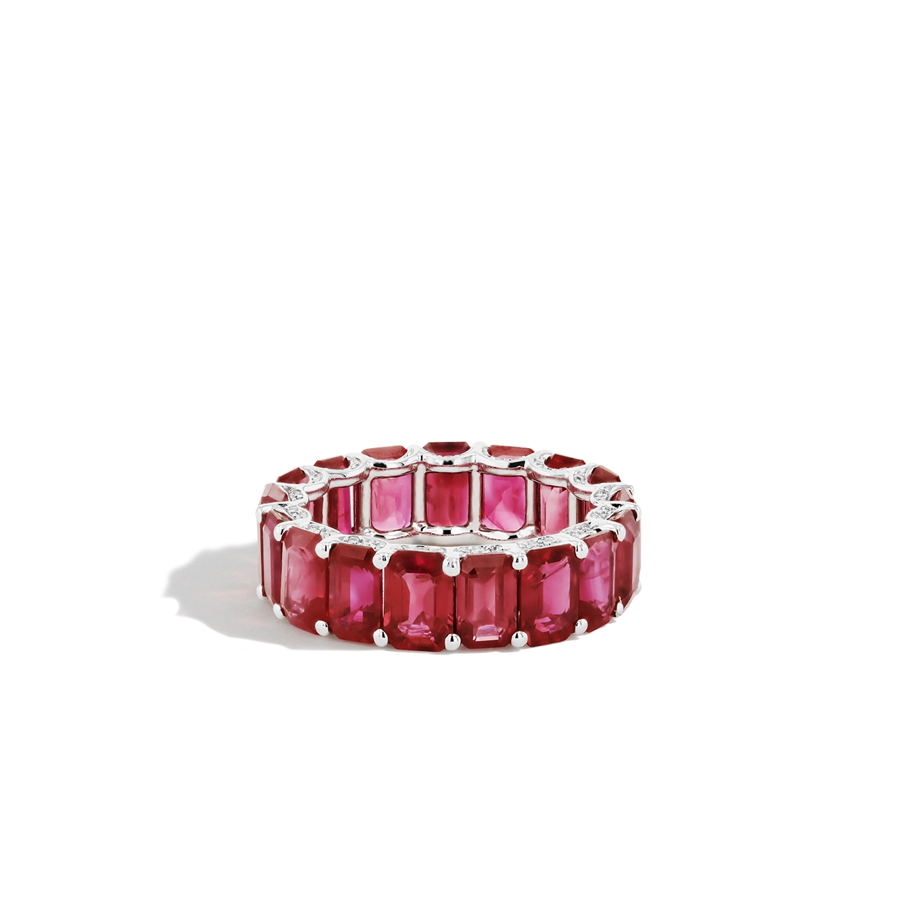 9 Carat Burmese Ruby Eternity Band