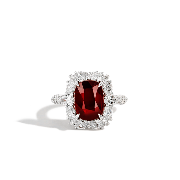 3 Carat Mozambique Ruby Ring in 18K White Gold – J.R.DUNN