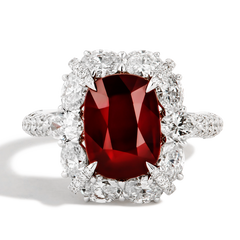 3 Carat Mozambique Ruby Ring