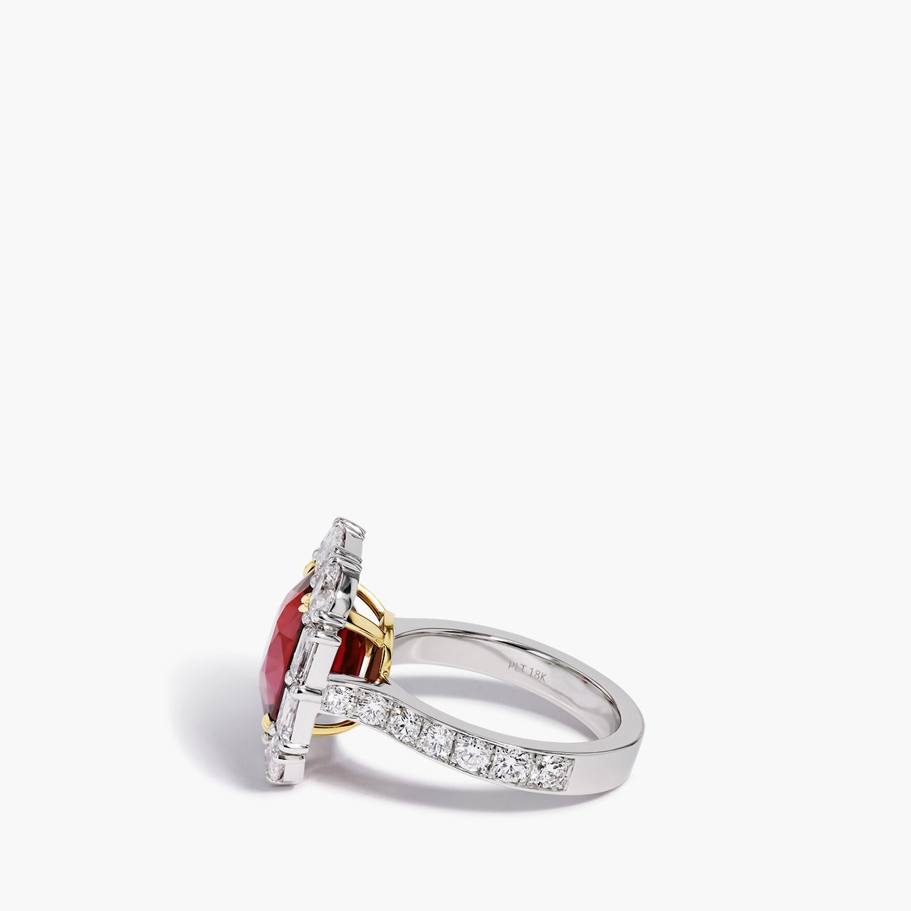7 Carat Mozambique Ruby and Diamond Ring