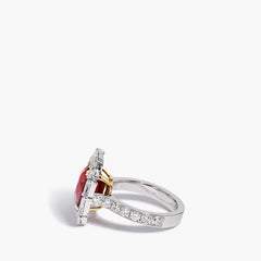 7 Carat Mozambique Ruby and Diamond Ring