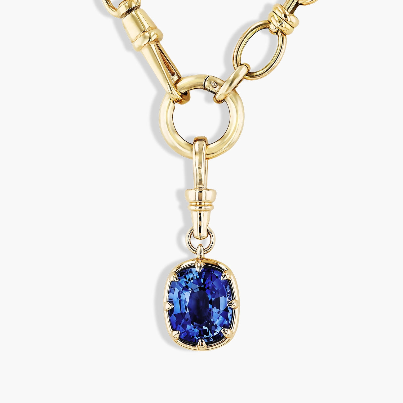 4.65 Carat Cushion Sri Lankan Sapphire Charm