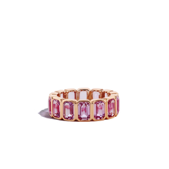 9 Carat Pink Sapphire Eternity Ring
