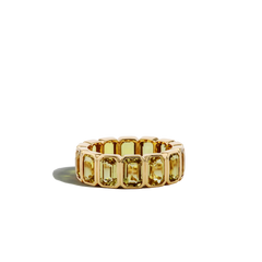 9 Carat Yellow Sapphire Eternity Ring
