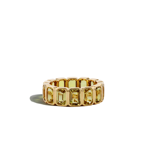 9 Carat Yellow Sapphire Eternity Ring