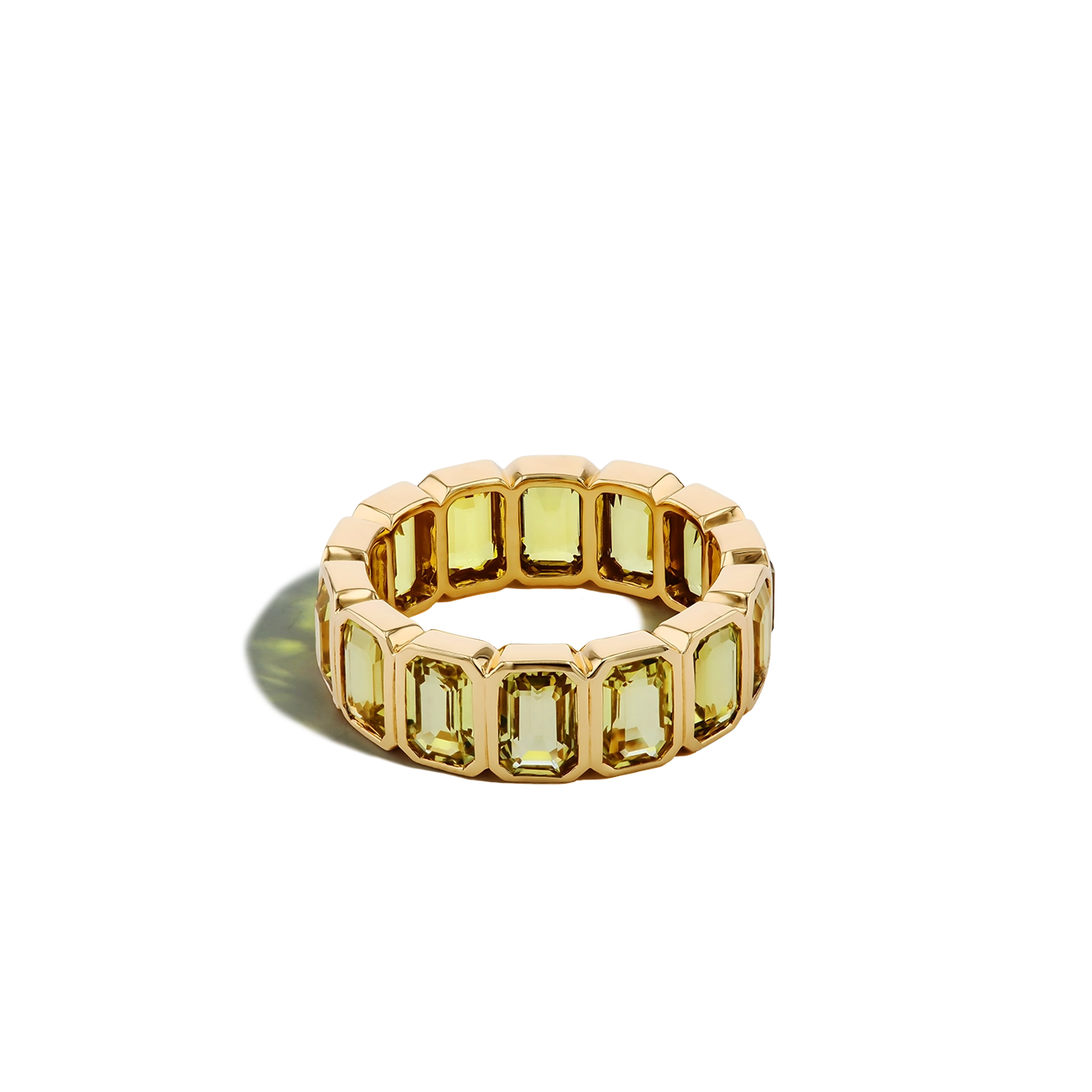 9 Carat Yellow Sapphire Eternity Ring