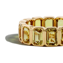 9 Carat Yellow Sapphire Eternity Ring