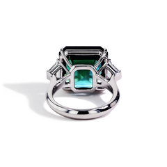 Greenish-Blue Natural Sapphire Ring