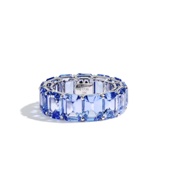 Madagascar Blue Sapphire Eternity Band