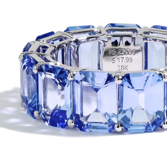 Madagascar Blue Sapphire Eternity Band