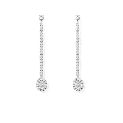 Messika Glam'Azone Diamond Oval Dangle Earrings