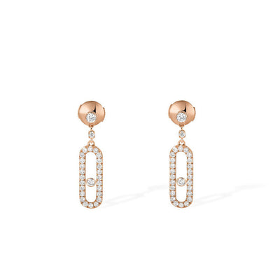 Messika Move Uno Pavé Diamond Drop Earrings - Messika product