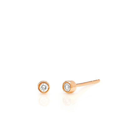 EF Collection Diamond Bezel Stud Earrings - EF Collection product