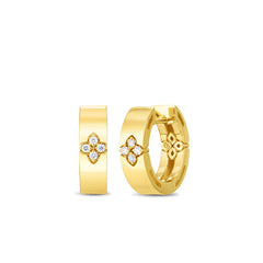 Roberto Coin Verona Gold and Diamond Huggies