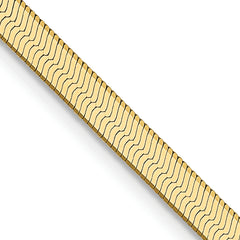 Gold Herringbone Necklace - 3.0 mm