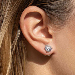4.00ctw White Gold Natural Diamond Studs
