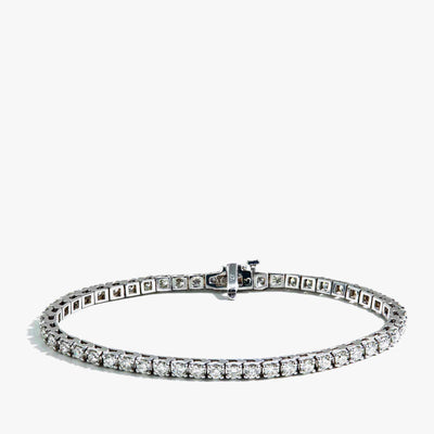 4.50 Carat Diamond Tennis Bracelet in 14k White Gold - Private Label product