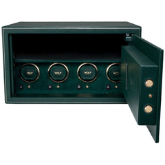 WOLF The Den 4-Piece Watch Winder Safe in Green