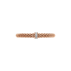 Fope Flex'it White Gold and Diamond Station Bracelet