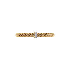 Fope Flex'it White Gold and Diamond Station Bracelet