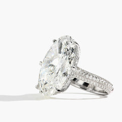 20 Carat Diamond Pave Ring
