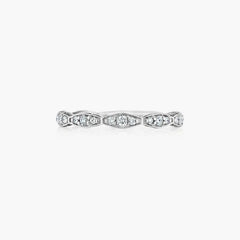 Tacori 46-2-34 Sculpted Crescent Marquise Shape White Gold Wedding Band