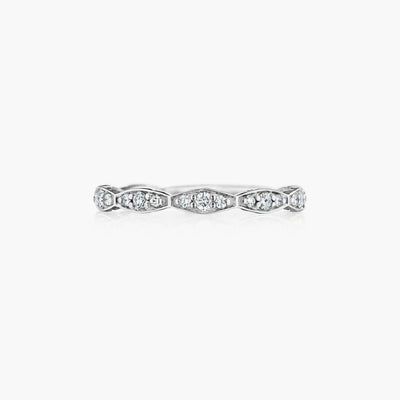 Tacori 46-2-34 Sculpted Crescent Marquise Shape White Gold Wedding Band - Tacori product