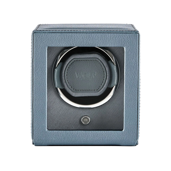 WOLF Cub Single Watch Winder with Cover in Future Gray