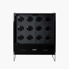 WOLF Watch Winder 12-piece Cabinet in Viceroy Black