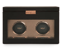 Wolf Axis Double Watch Winder Storage in Copper