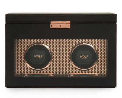 Wolf Axis Double Watch Winder Storage in Copper - Wolf product