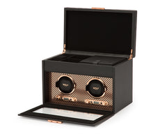 Wolf Axis Double Watch Winder Storage in Copper