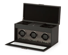 Wolf Axis Triple Watch Winder Storage in Powder Coat