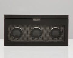 Wolf Axis Triple Watch Winder Storage in Powder Coat