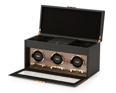 Wolf Axis Triple Watch Winder Storage in Copper - Wolf product