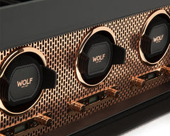 Wolf Axis Triple Watch Winder Storage in Copper