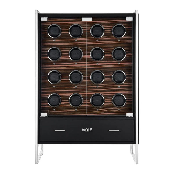 WOLF Roadster 16 Piece Watch Winder Cabinet