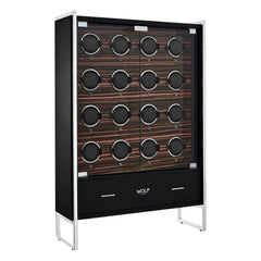 WOLF Roadster 16 Piece Watch Winder Cabinet