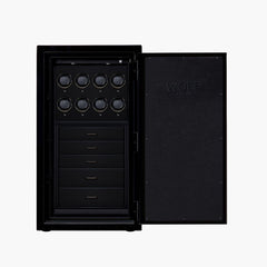 WOLF Atlas 8-Piece Winder Safe in Gunmetal