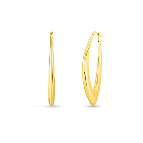 Roberto Coin 18K Gold Marquis Shaped Hoops