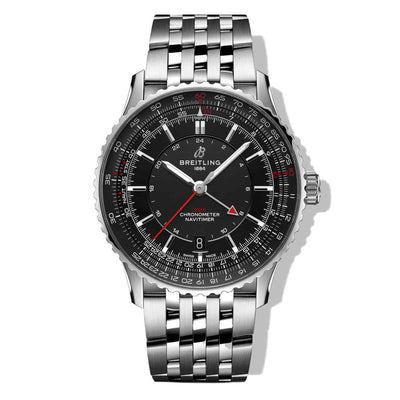Breitling Navitimer Automatic GMT 41 Black Dial on Bracelet- 41mm - Breitling product