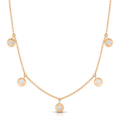 Roberto Coin Five Diamond Necklace