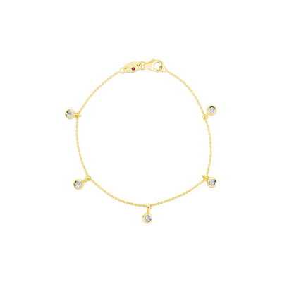 Roberto Coin Diamonds by the Inch 5 Diamond Dangle Bracelet - Roberto Coin product