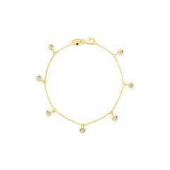 Roberto Coin Diamonds by the Inch 7 Diamond Dangle Bracelet
