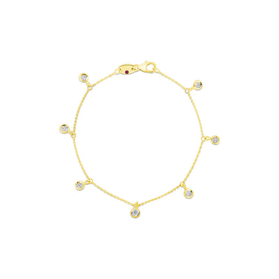 Roberto Coin Diamonds by the Inch 7 Diamond Dangle Bracelet - Roberto Coin product