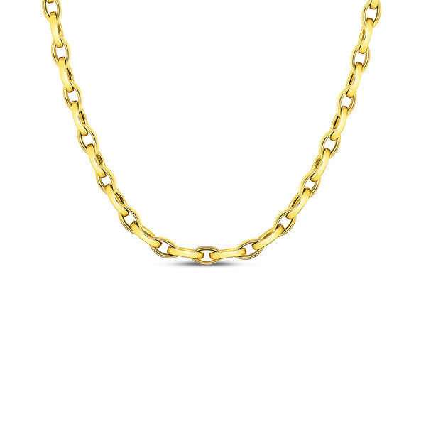 Roberto Coin Almond Link Chain Necklace