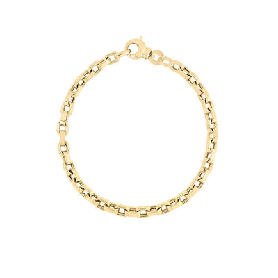 Roberto Coin Yellow Gold Square Link Chain Bracelet - Roberto Coin product