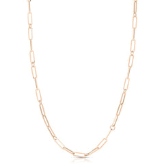 Roberto Coin Rose Gold Paper Clip Chain