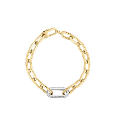 Roberto Coin Designer Gold Diamond Thin Link Bracelet - Roberto Coin product