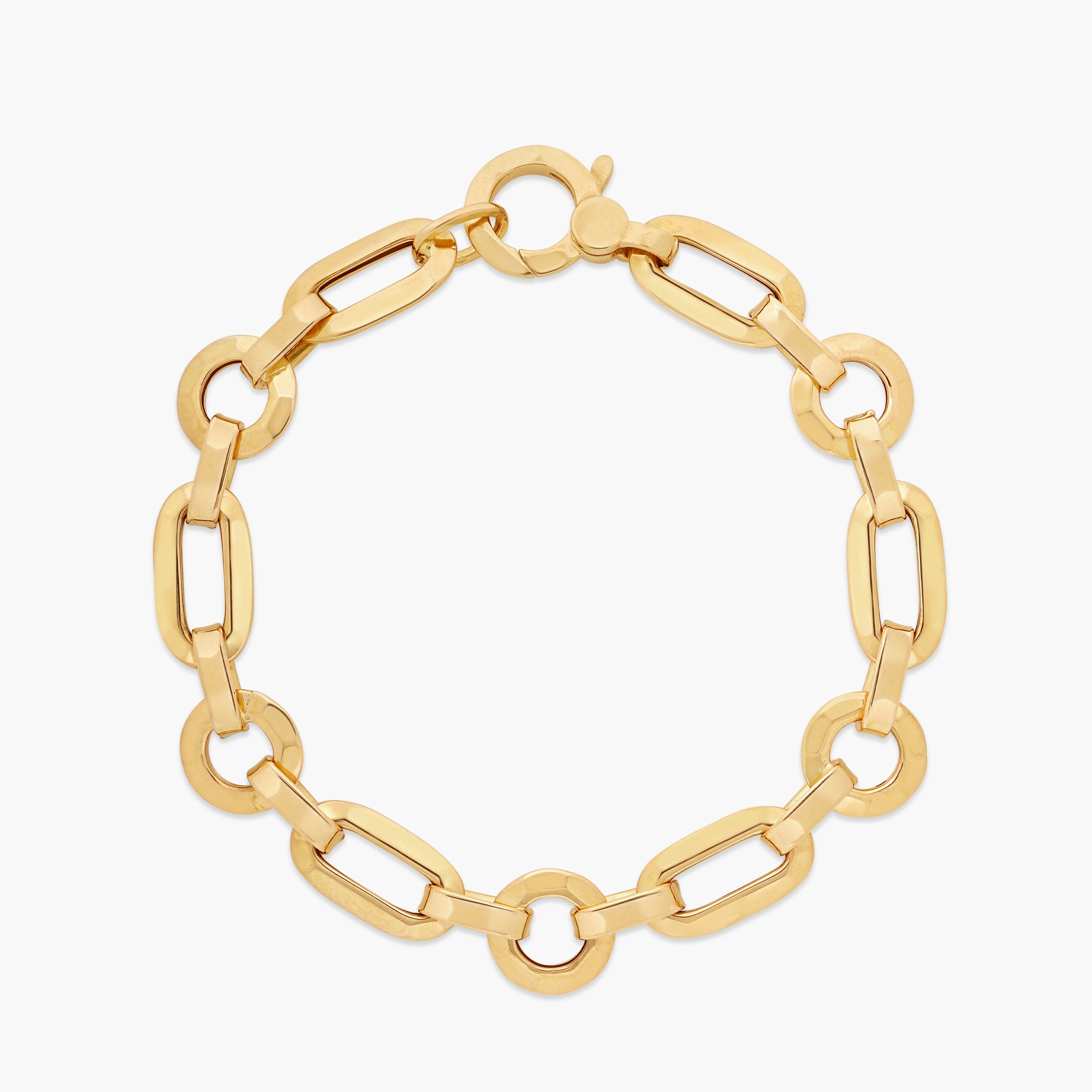 Roberto Coin Gold Mixed Link Bracelet